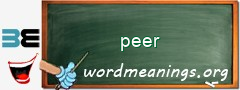 WordMeaning blackboard for peer